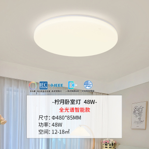 雷士照明IP40全光谱护眼吸顶灯客厅主灯卧室灯快装新款全屋灯具