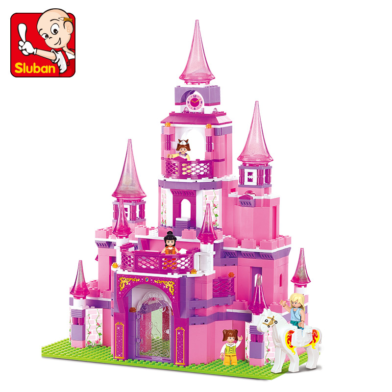 兼容乐高积木女孩小鲁班冰雪公主城堡拼装儿童玩具3