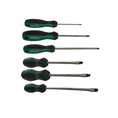 约克(YONK) S2合金三色柄 改锥 螺丝刀 6*150一字改锥