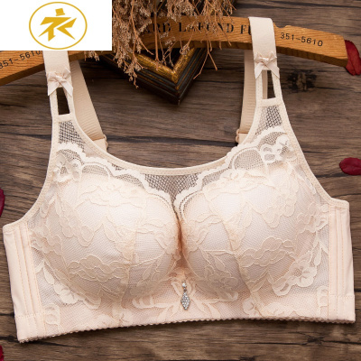 Ideamini薄款大码防走光内衣女大胸显小抹胸防下垂上托透气胸罩无钢圈文胸抹胸