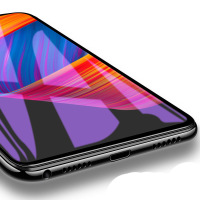 [送手机壳]轻万适用vivoy91钢化膜全屏抗蓝光玻璃贴膜VIVO手机保护膜钢化玻璃