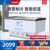 小鸭(xiaoya)冷柜商用岛柜大容量冷藏冷冻冰柜雪糕卧式冰箱超市玻璃展示柜SD/SC2000