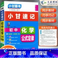 [小甘速记]化学公式 初中通用 [正版]2023版初中小甘速记英语语法语文文言文小甘图书随身记数学物理化学生物政治历史大
