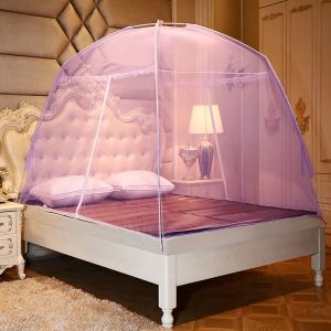 蚊帐蒙古包1.5m床双人1.8家用加密加厚拉链有底单人1.0米学生宿舍