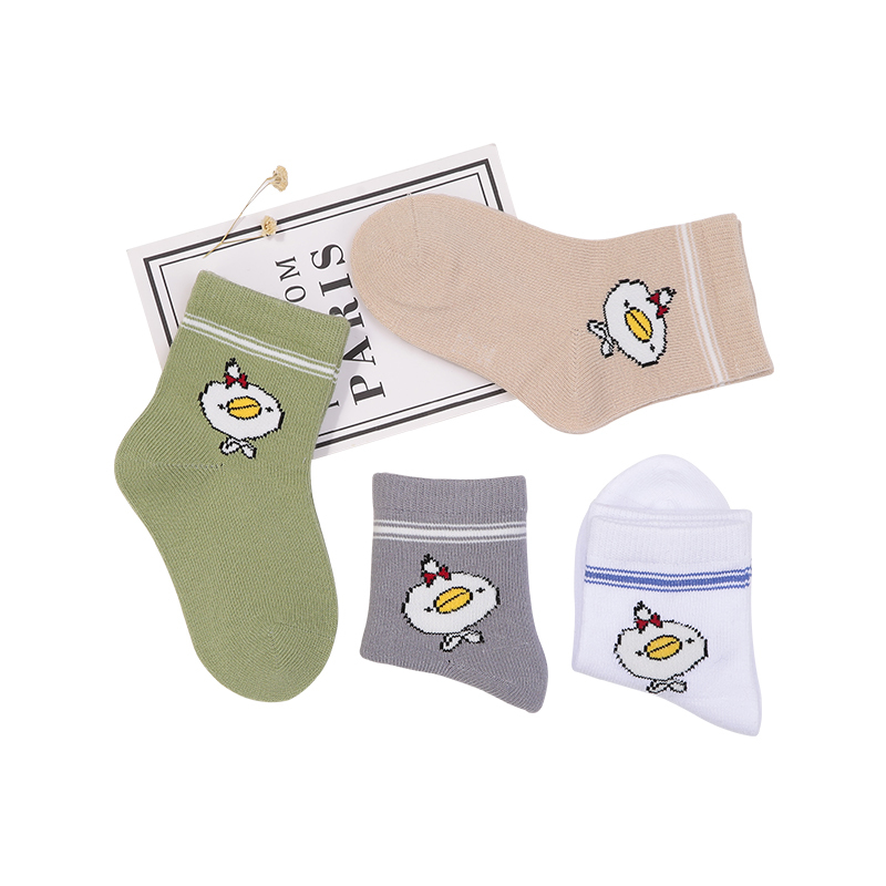 浪莎童趣女童公主袜木耳边1-2岁小宝宝短袜全棉可爱卡通6双装 13-15