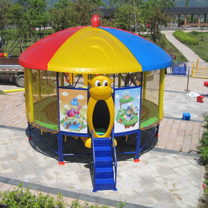 有优贝贝(YUYUBABY)儿童户外游乐设备蹦床玩具10平米带顶棚蹦蹦床跳跳床
