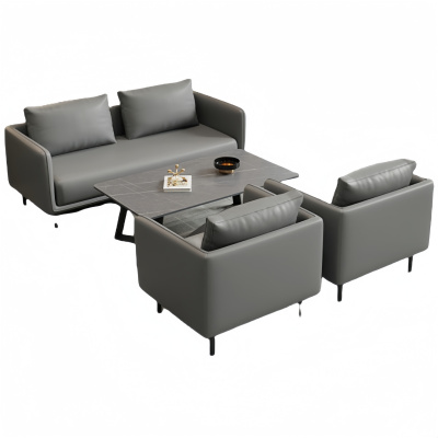 悦兴诚商务沙发128*70*75cm(1+1+2+茶几)套