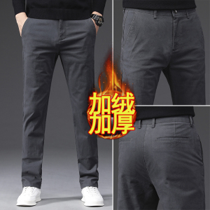 金盾(KIN DON)正品休闲长裤男直筒宽松新款春夏季大码纯棉休闲裤男裤