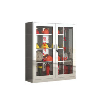 鑫升顺304不锈钢应急物资柜消防救援器材箱防护用品柜室外消防柜高1400*宽1200*深400(加厚201材质)不含器材