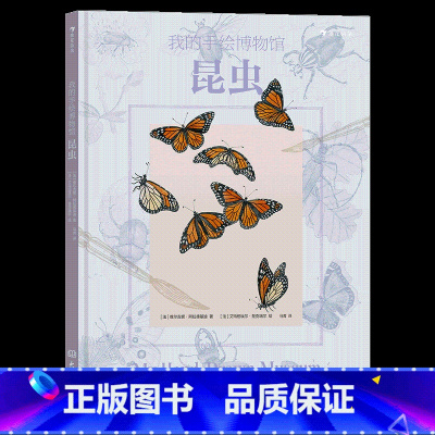 我的手绘博物馆:昆虫 [正版] 6-12岁儿童昆虫科普百科任选MOVE图鉴昆虫法布尔老师的昆虫教室 昆虫结构习性昆虫图鉴