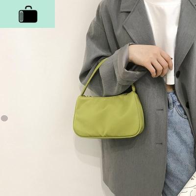 ins超火尼龙腋下包女包包2020新款潮时尚手提法棍包休闲单肩包NEW LAKE女士单肩包