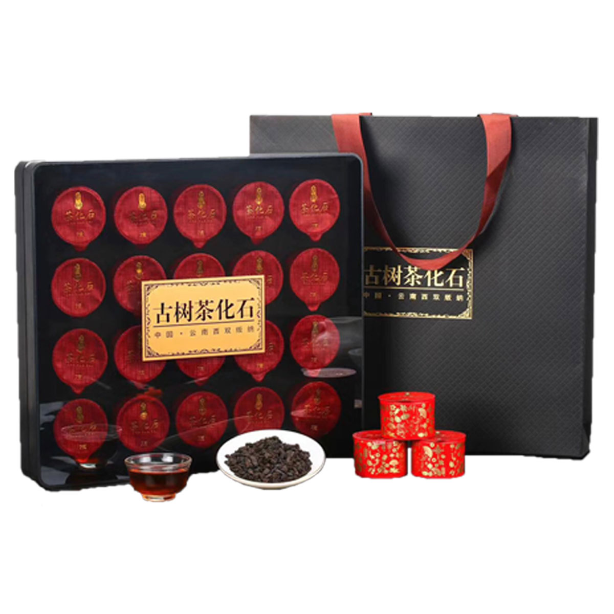 源御露(yuan yu lu)茶化石普洱茶糯米香碎银子熟茶浓香型散茶糯香熟普