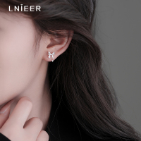 925纯银养耳洞星芒蝴蝶结耳钉女2025新款小众设计感高级耳环送女朋友老婆情人节七夕生日礼物