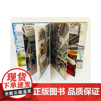 揭秘火车: 和谐号、复兴号、青藏铁路,中国力量驰骋华夏大地!孩子超爱看的火车高铁百科知识翻翻书!