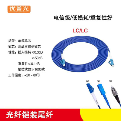优普光铠装尾纤LC-LC(3米)