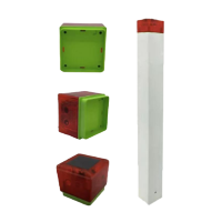 鸿灵睿芯 JSD01 6V 1W IP65 60次/min LED 太阳能标志灯 (计价单位:盏)白色