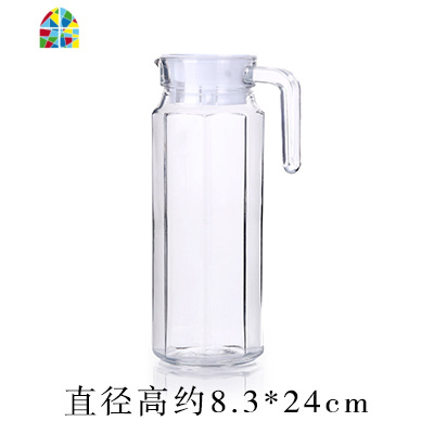 创意冷水杯大号网红加厚家用耐热防爆凉白开水瓶玻璃凉水壶 FENGHOU 全钻壶1.1L