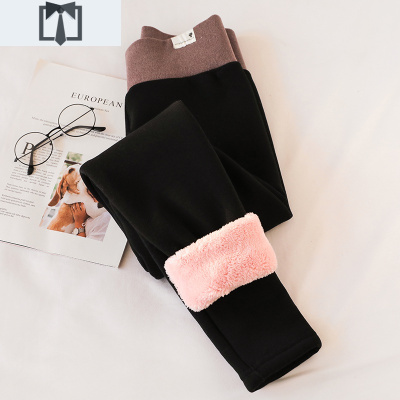 SUNTEK加绒加厚打底裤女冬季超厚特厚羔绒外穿高腰一体裤保暖棉裤大码打底裤