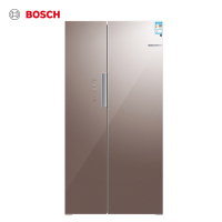 博世 BOSCH KAS50E62TI 502升 风冷无霜 变频 对开门冰箱 超薄 玻璃门(栗色)