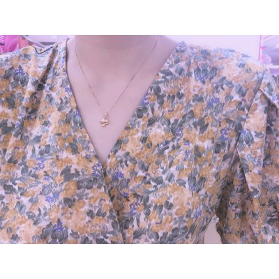 18k金蘑菇吊坠1.14克