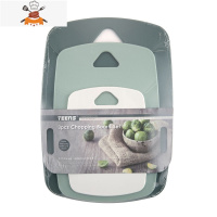 敬平食品级菜板三件套厨房塑料PP婴儿辅食砧板分类壁挂小案板