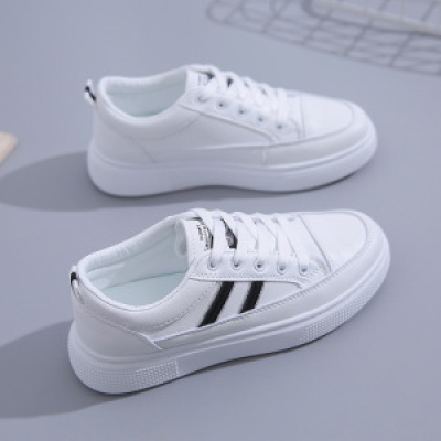 秋季小白鞋新款韩版ins女学生厚底增高皮面透气休闲鞋_2_704