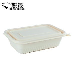 熊晟 环保一次性外卖饭盒 650ml 300个/箱