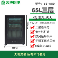 容声消毒碗柜立式家用高温大容量厨房0臭氧热风烘干消毒柜商用二星级消毒A80 二星级 65L 热风紫外线65A80