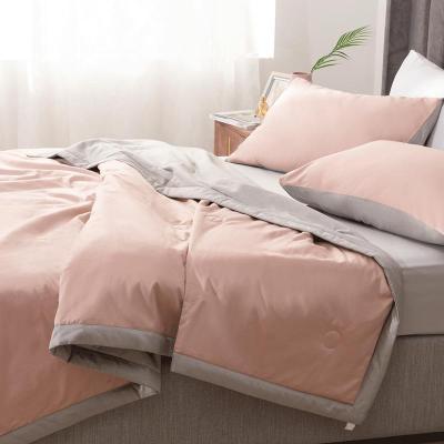 家柏饰(CORATED)空调被100支长绒棉夏季全棉薄被全棉夏凉被初薄雾粉杏