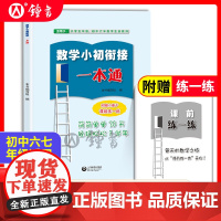 数学小初衔接一本通上海版五四制衔接六年级上海数学新教材精选小升初初一数学上下专项训练测试卷练习册 上海教育出版社