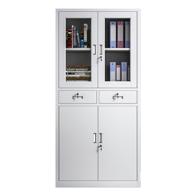 东升顺收纳柜财务档案柜资料柜加厚文件柜办公室带锁铁皮柜二斗器械柜