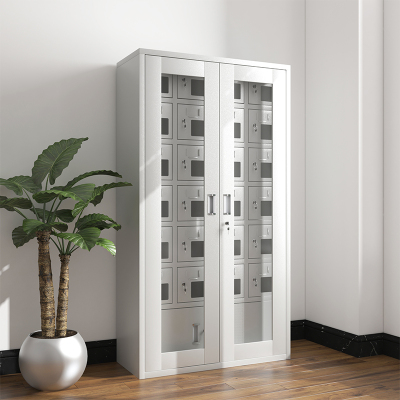 臻远手机柜存放柜可定制保管收纳柜 二十四门充电