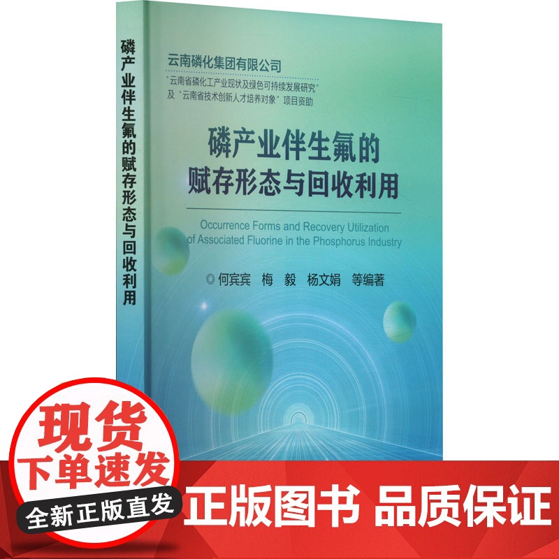 磷产业伴生氟的赋存形态与回收利用 何宾宾 等 专业科技 冶金、地质 冶金工业 正版图书籍冶金工业出版社