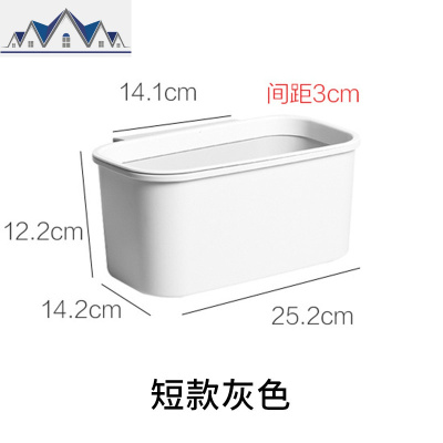 厨房垃圾桶挂式家用壁挂分类圾垃桶简约小迷你桌面圾圾桶挂拉圾篮 三维工匠