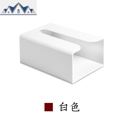 壁挂式厨房纸巾盒免打孔抽纸架餐巾纸盒创意橱柜收纳盒北欧ins 三维工匠