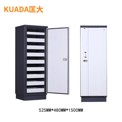 匡大 档案防磁柜 磁盘柜 防火防潮 钥匙锁 九抽信息安全档案柜525mm*480mm*1500mmKDT208