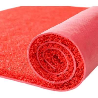 中锦科技 丝圈地垫 红色丝圈15mm×0.9mm×18m 卷