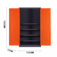 迅迈 [橙色]工具柜+背网 重型工具柜 加厚移动收纳工具车 汽修工厂车间铁皮五金工具柜子推车