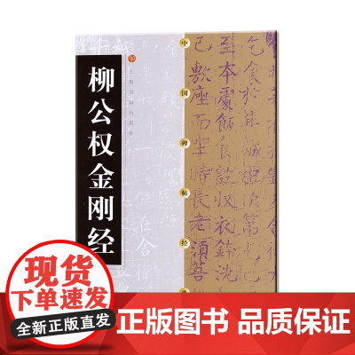 中国碑帖经典·柳公权金刚经 上海书画出版社 正版书籍