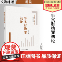 法学著作 事实财物罪初论 文海林 著 刑法 中国政法大学出版社