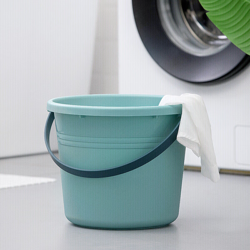 茶花(CHAHUA)洗脸盆33cm+水桶34cm塑料盆子泡脚桶洗脚盆