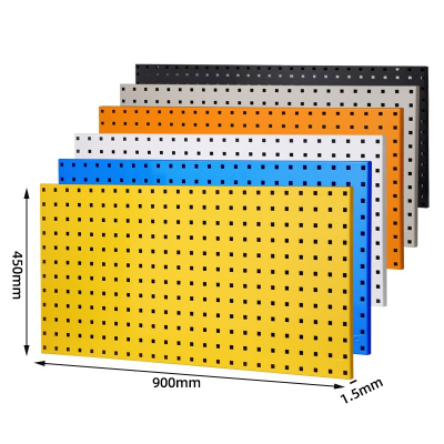 尔迈 五金工具挂板墙面收纳洞板展示架方孔挂板挂钩工具挂架