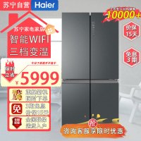 海尔(Haier)BCD-655WGHTD9DG9U1 655升家用冰箱十字四开门对开双门一级能效变频无霜
