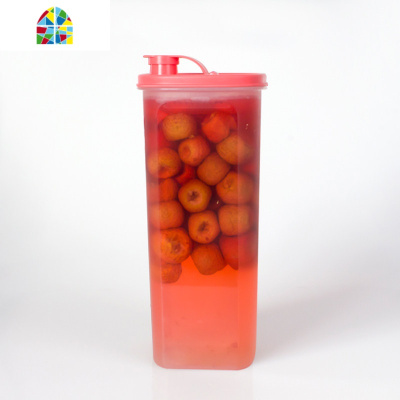 2L/350ml升迷你纤巧壶自制果蜜果醋酵素大容量冷水壶调料瓶 FENGHOU 圣诞红2L凉水壶