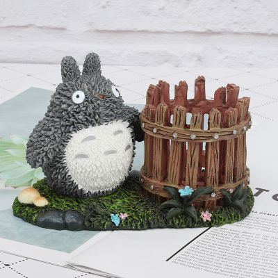 笔筒可爱韩版简约收纳盒卡通学生儿童桌面摆件办公室笔桶化妆筒刷龙猫栅栏-娜蜜雨(NAMIYU)