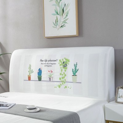 家柏饰(CORATED)北欧风床头罩套床头套软包防尘罩床背罩子保护套1.8床弹力布1.5床 植物之家 床头宽度2米