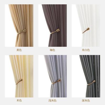 美帮汇透光不透人加厚纱帘窗纱客厅阳台半遮光简约窗帘白纱免烫新款卧室