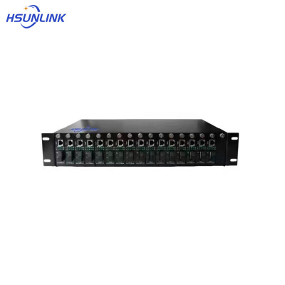 HSUNLINK 光纤收发器机架 HS RACK2U 台