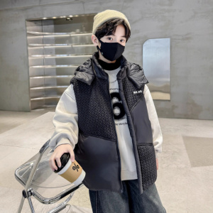 男童羽绒马甲秋冬款新款中大童坎肩外穿炸街男孩冬季保暖背心