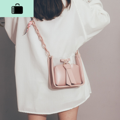 夏天小包包女2020新款潮韩版时尚斜挎包女百搭ins透明果冻单肩包NEW LAKE女斜挎包